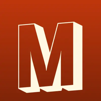 Магнит у дома, сеть супермаркетов, лого-визитка