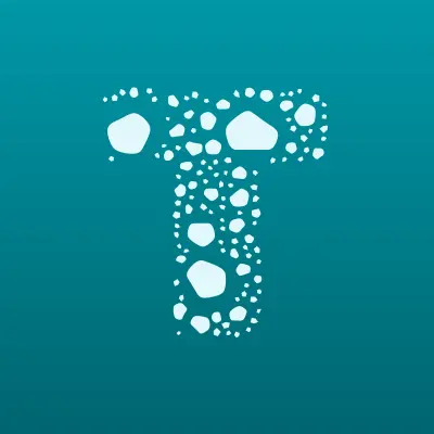 Тюбинг, магазин товаров для туризма и отдыха, лого-визитка